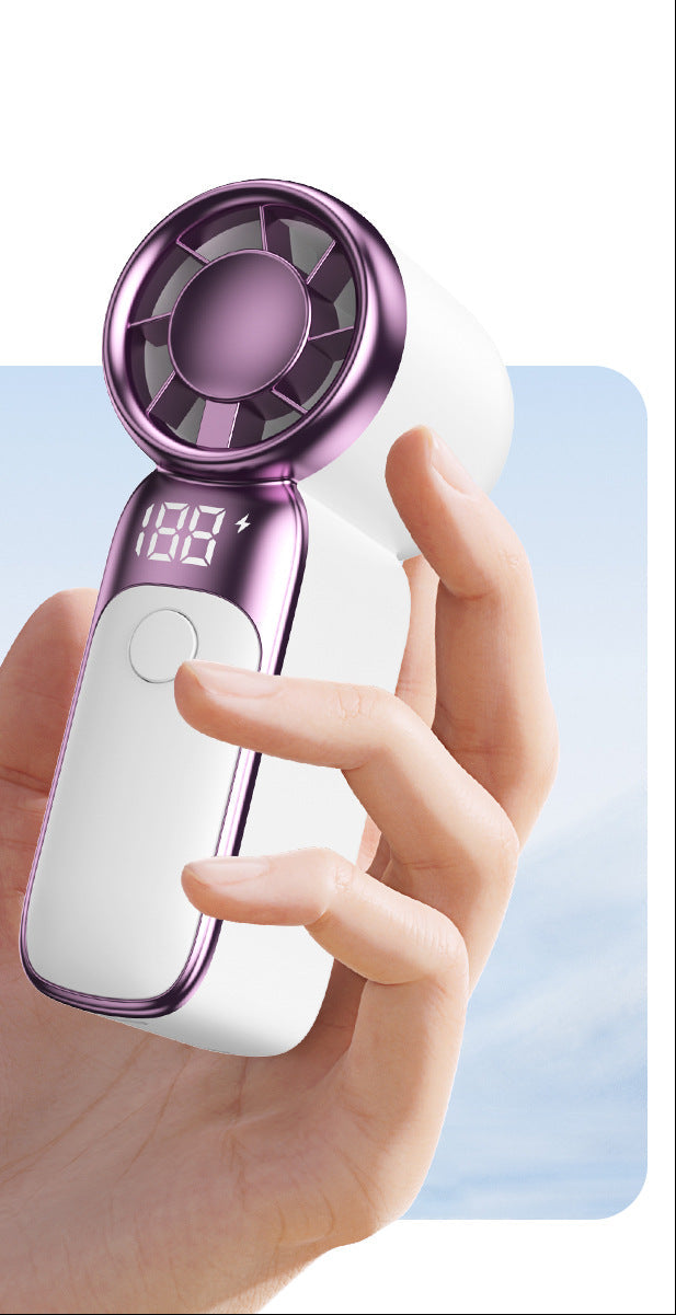 Frauen Handlicher Mini Ventilator mit Digitalanzeige Brehn