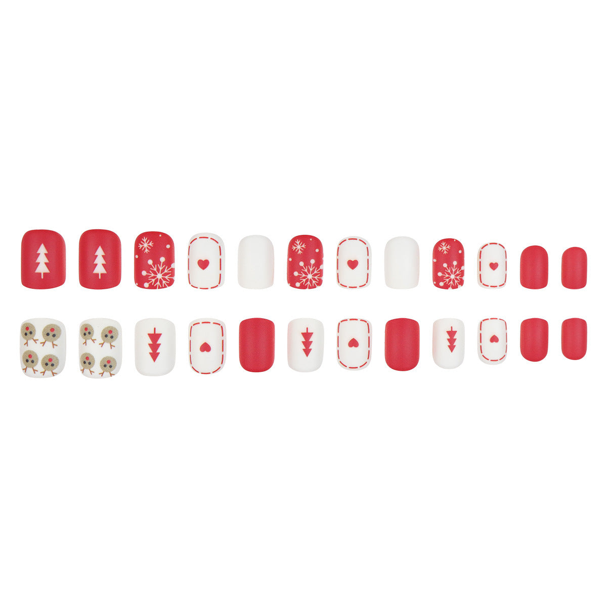 Festliches, urlaubsテーマ Press-On Nagelkunstset Brehn