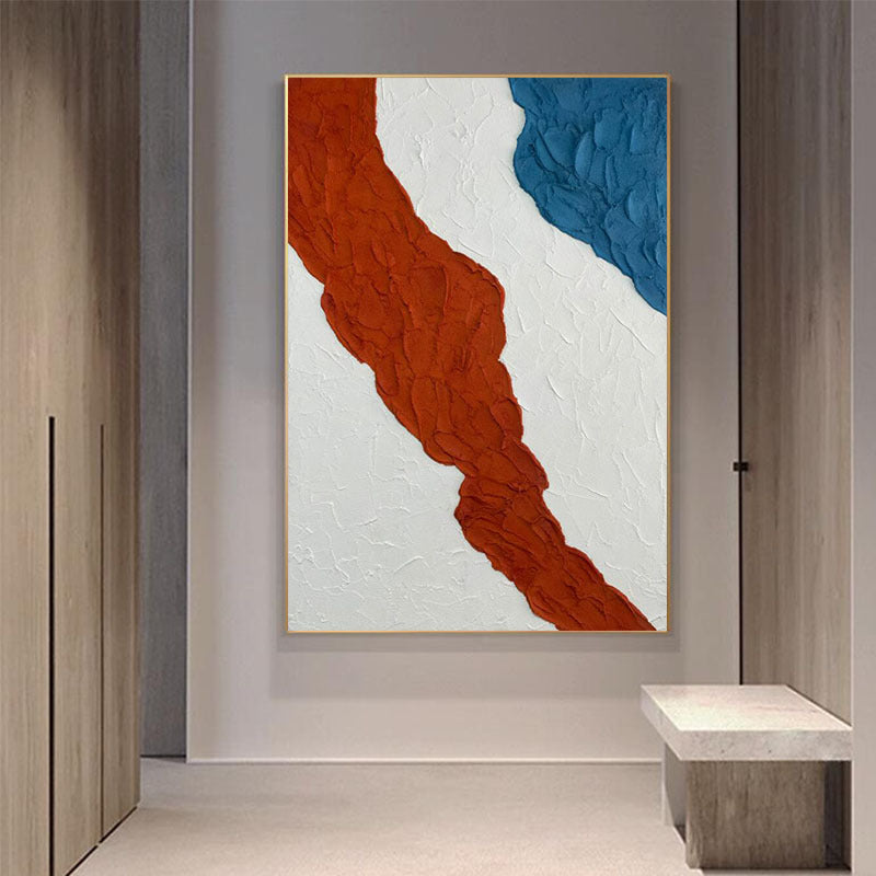 Moderne abstrakte texturierte Leinwandkunst