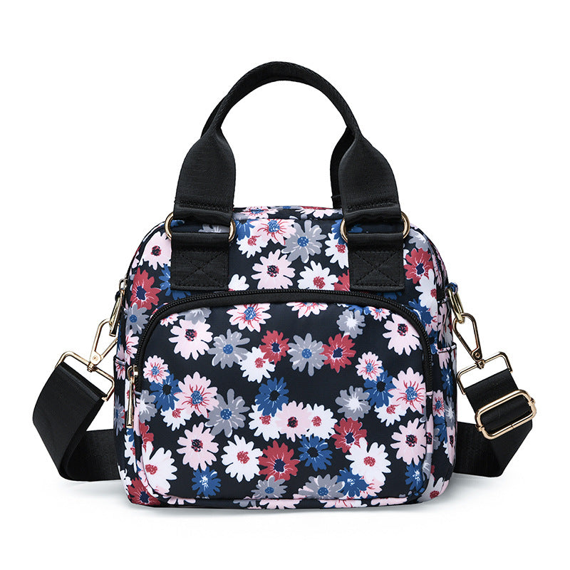 Stylische Blumendruck-Handtasche Brehn