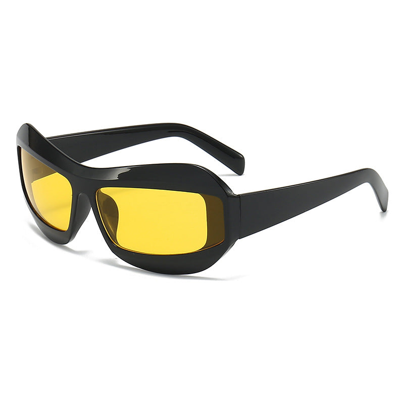 Moderne Design Stilvolle Übergroße Schildbrille