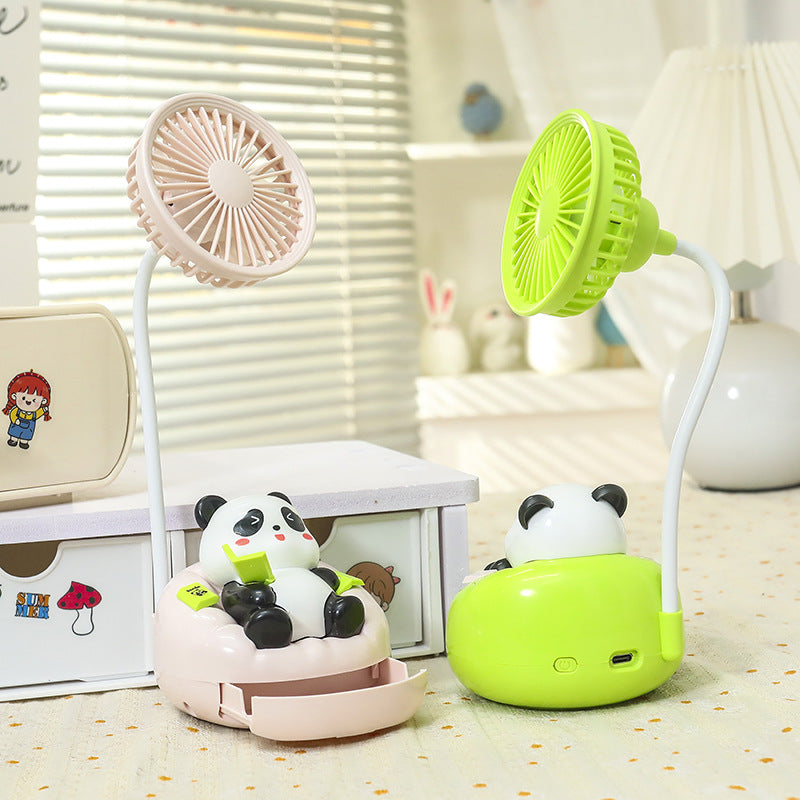 Unisex Mini Tischventilator mit süßem Panda-Design Brehn