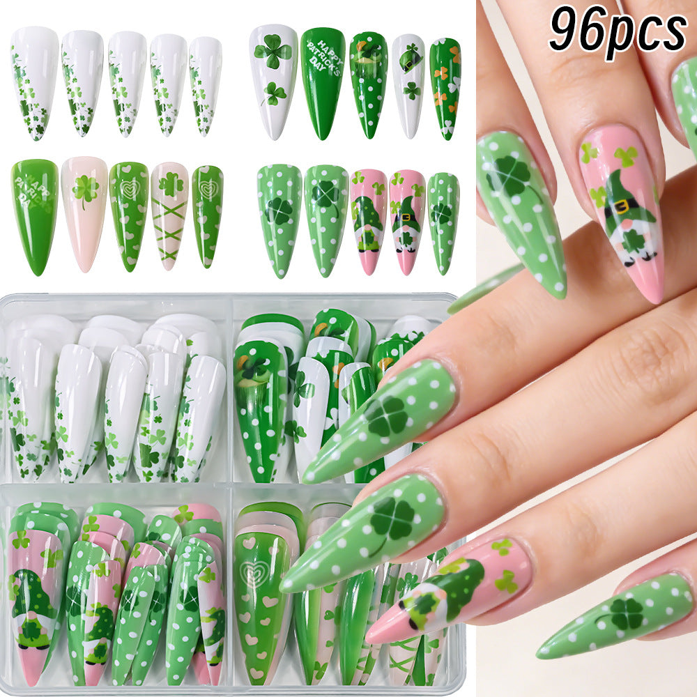 Festliches Thema Press-On Nagelkunst Set Brehn