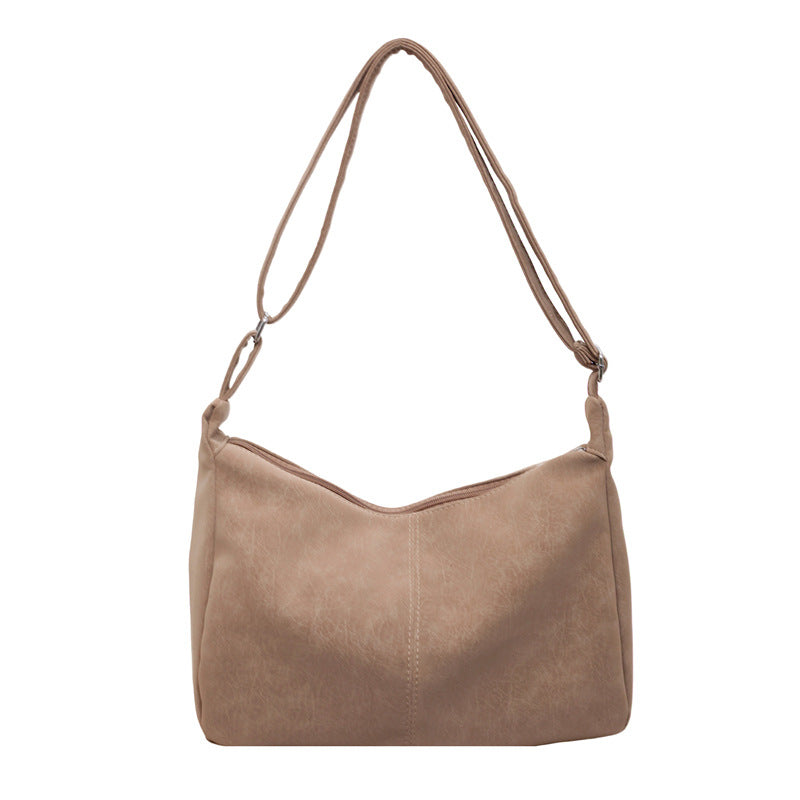 WoSoft Texturiertes Faux-Leder Hobo Bag Brehn