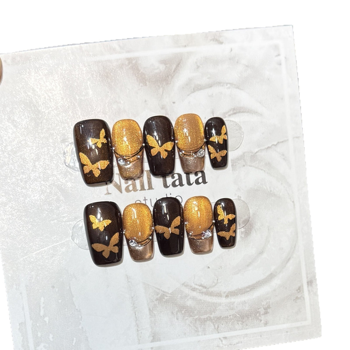 Dekoratives Schmetterling Nagelkunst Set Brehn