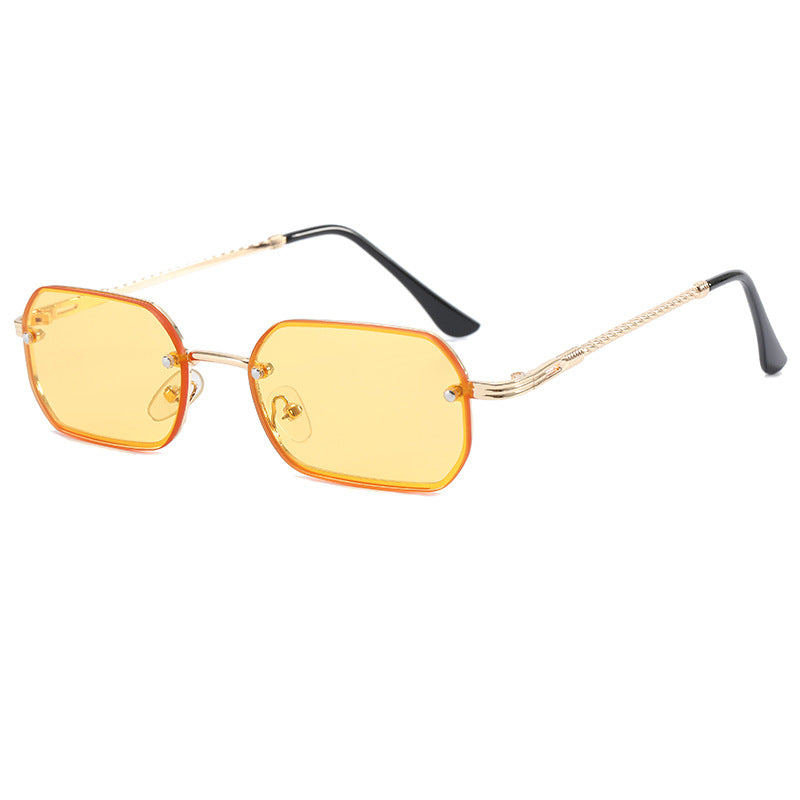 Damen modische Achtkant-Sonnenbrille mit luxuriösen Metallrahmen Brehn