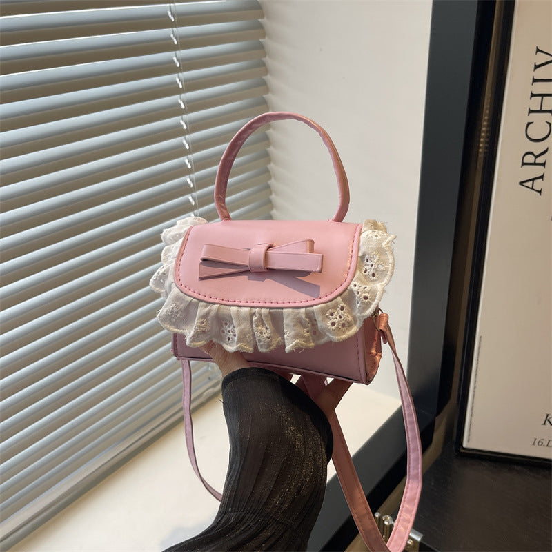 Elegante Rüschenschleifen-Crossbody-Handtasche Brehn