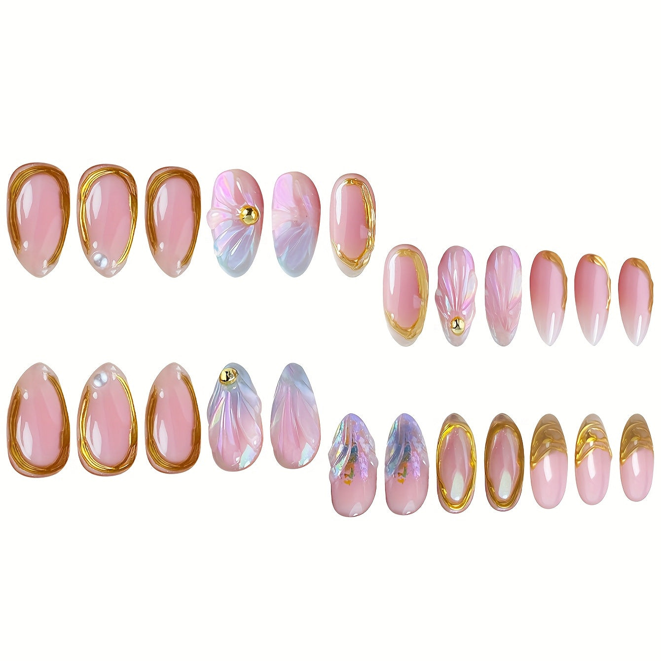 Künstlerische Gel-Nagelverlängerungen Brehn