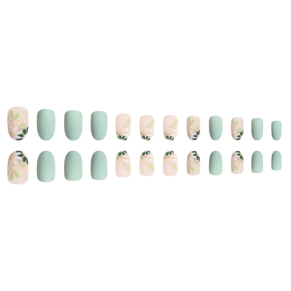 Press-On Floral Nail Art Set Brehn