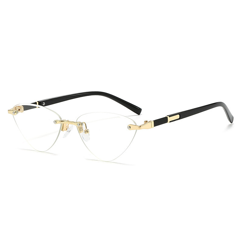 Damen modische Cat-Eye Sonnenbrille mit elegantem Metallrahmen Brehn