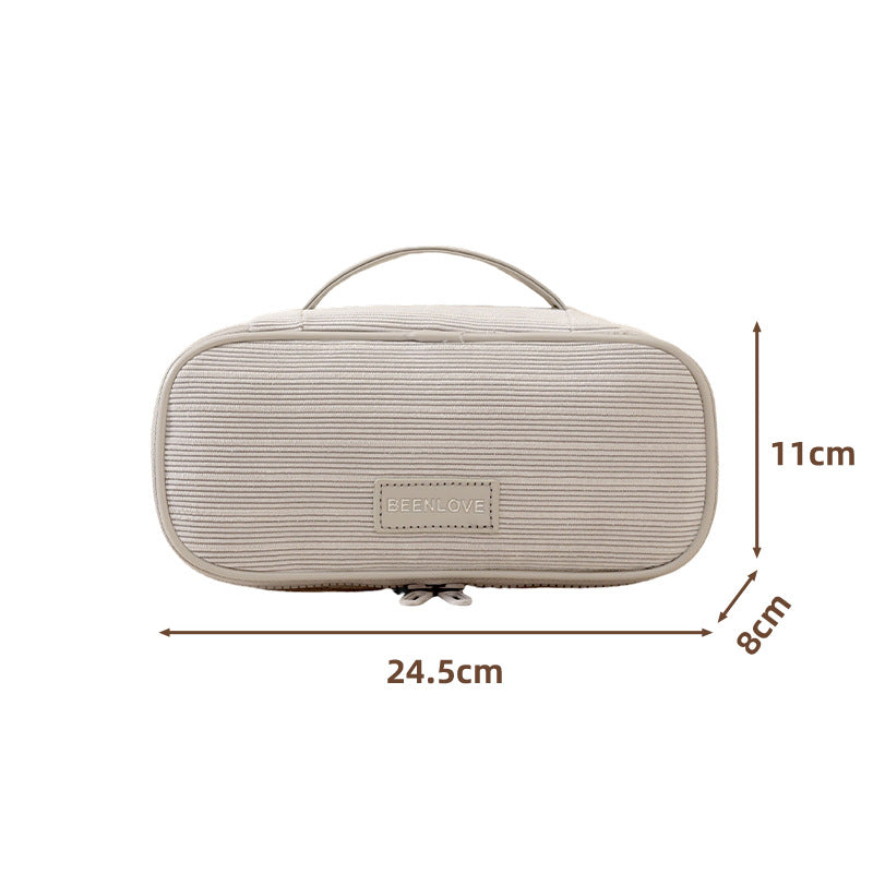 Strukturierte Reise-Make-up-Tasche Brehn