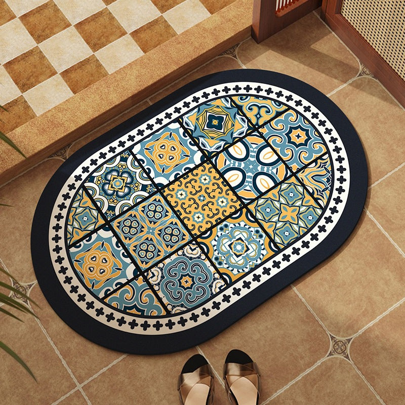 Vintage-inspirierte dekorative Teppichmatte