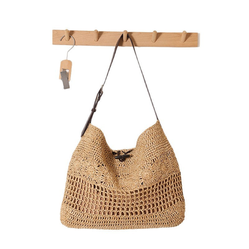 Handgeknüpfte Shopper-Tasche mit Modischem Netzdesign Brehn