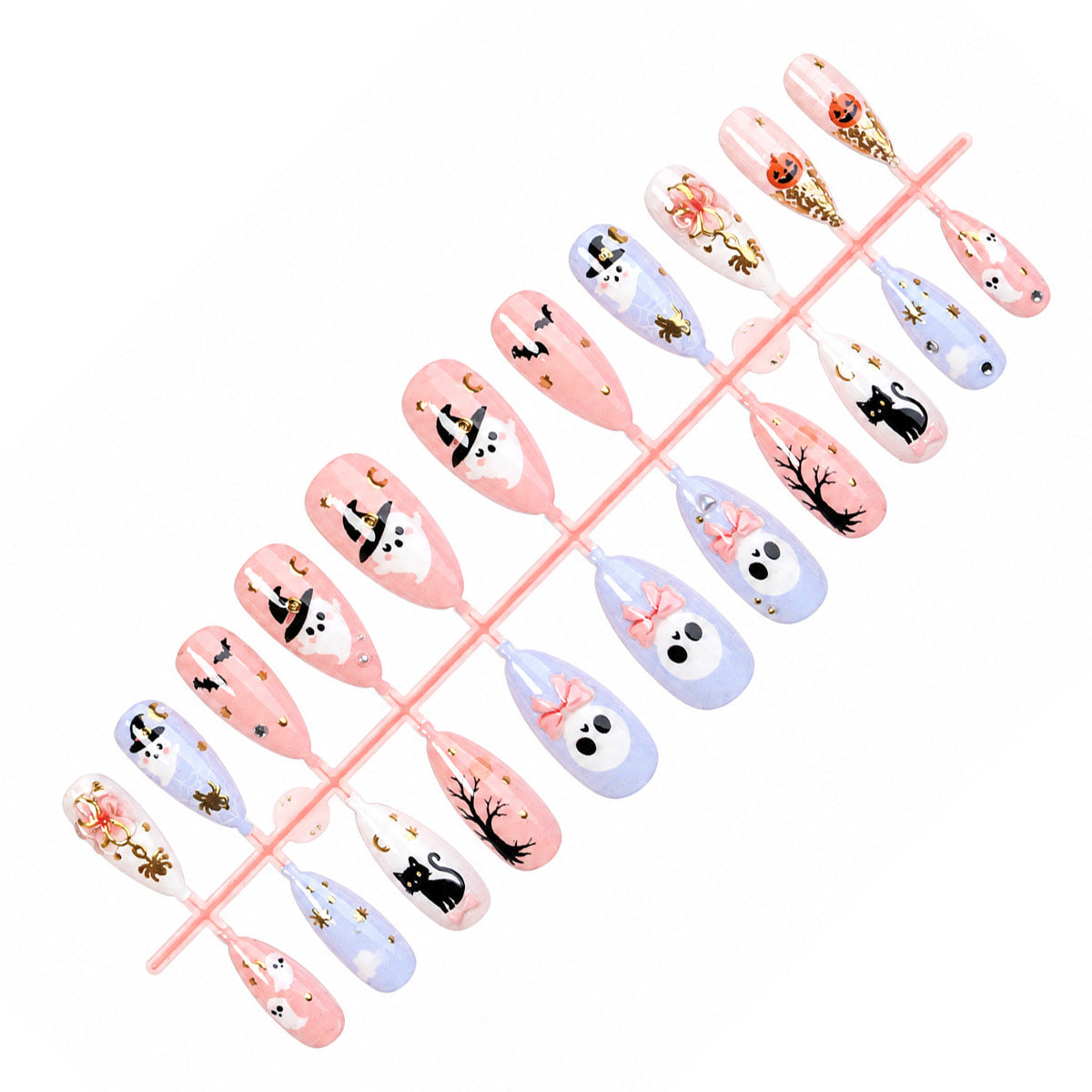 Halloween-Themen Press-On Nagelkunst Set Brehn 1788495348