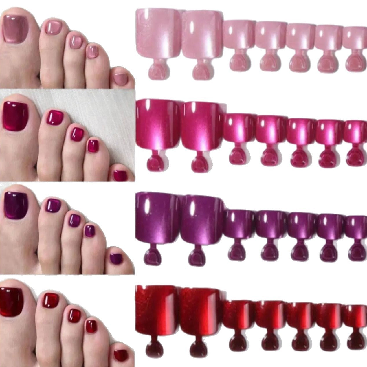 Premium Gel Fußnagellack Set Brehn