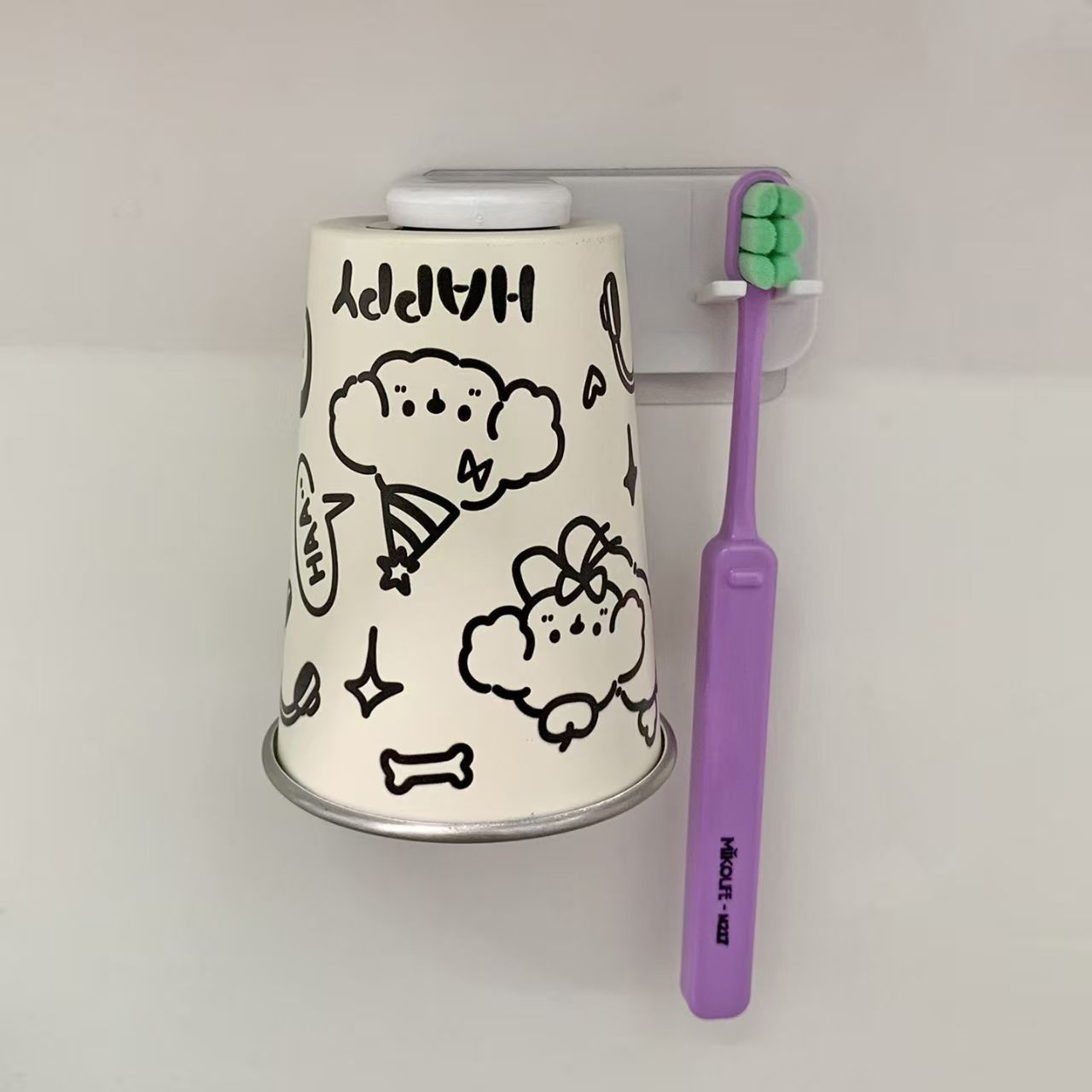 Wandmontierter Zahnbürstenhalter mit Verspieltem Tierdesign Brehn