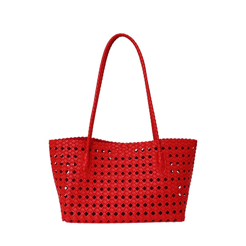 Gewebte Leder Tragetasche