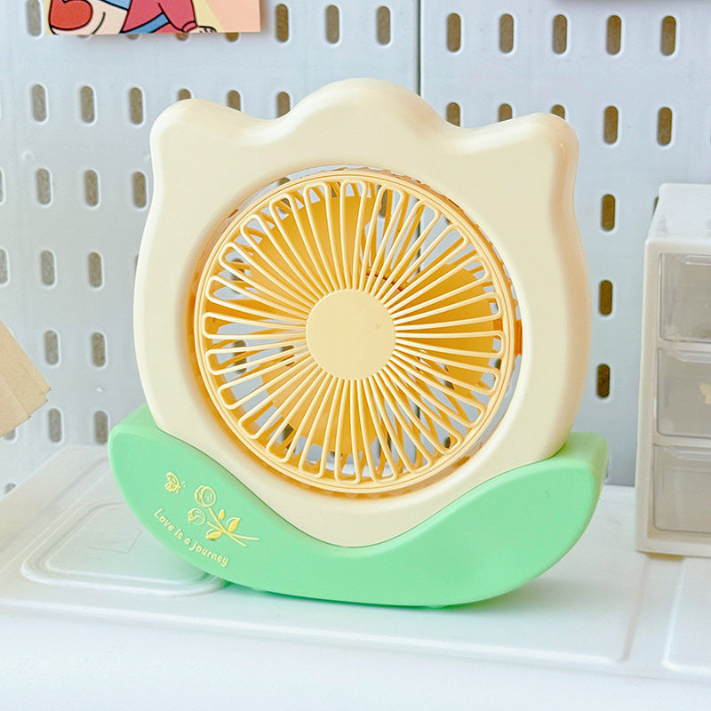 Unisex Tragbarer Mini-Tischventilator im Blumenmotiv Brehn