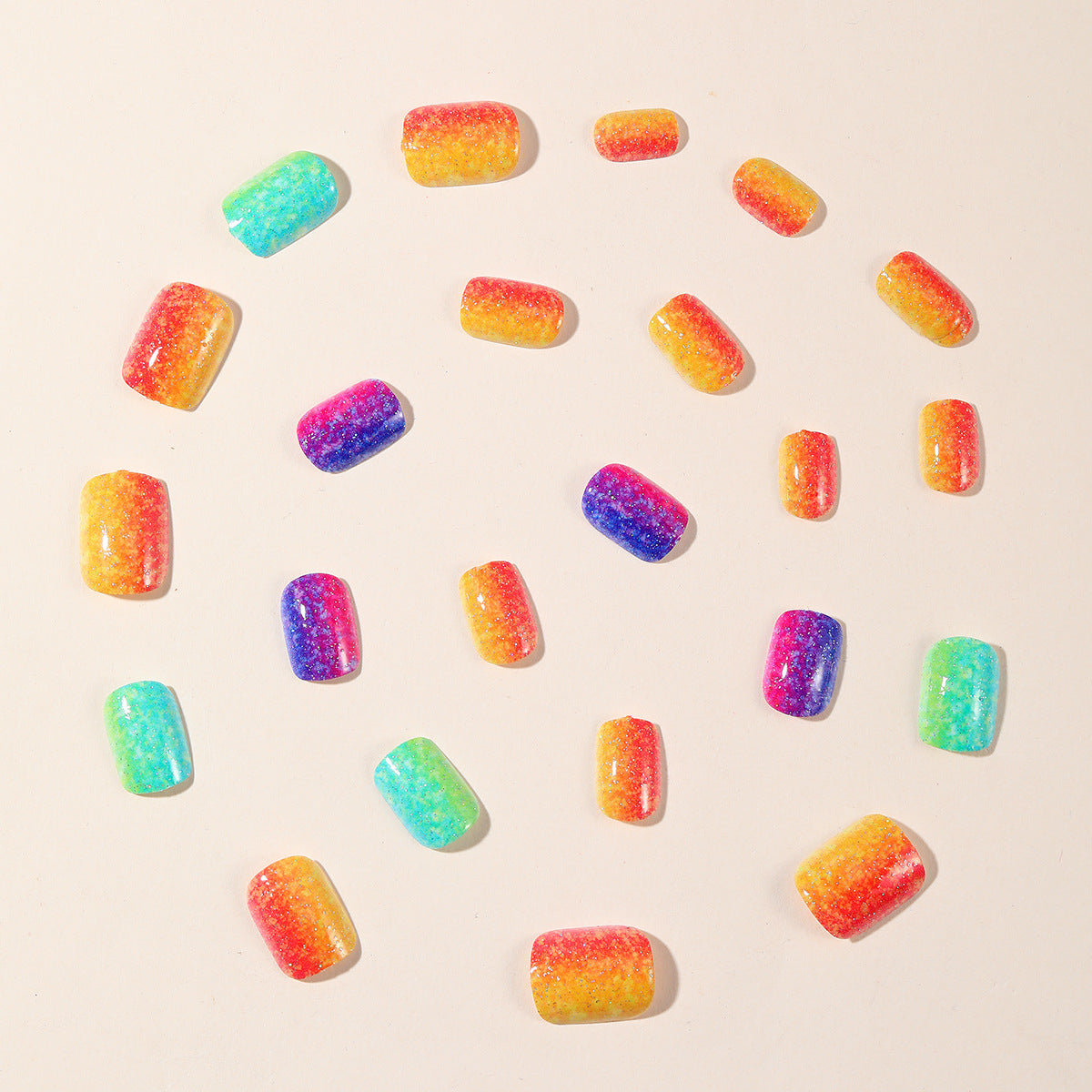 Funkelnder Gradient Glitzer Nagelkunst Erweiterungen Brehn
