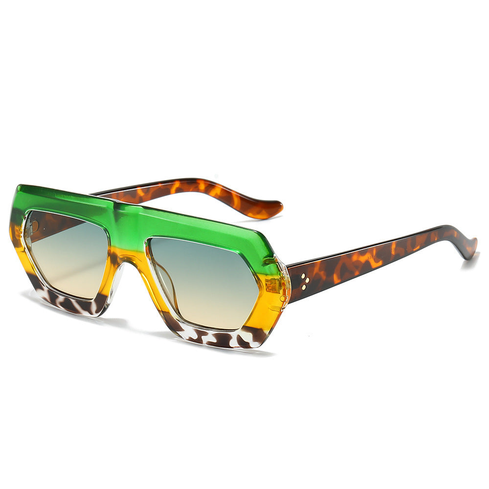 Damen modische optische Brille im extravaganten Hexagon-Design Brehn