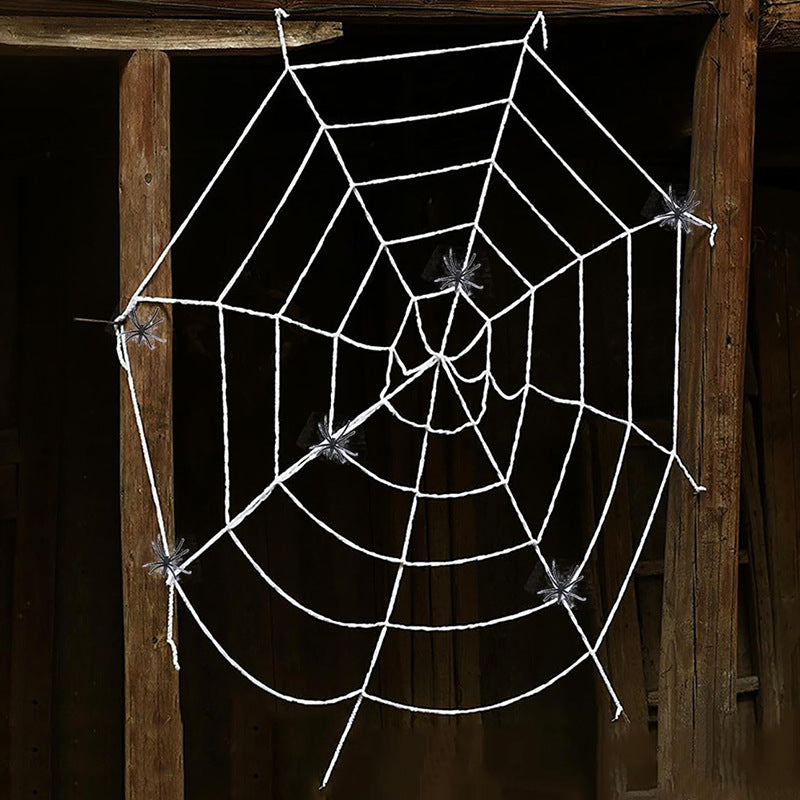 Gruselige Halloween-Deko-Spinnennetz