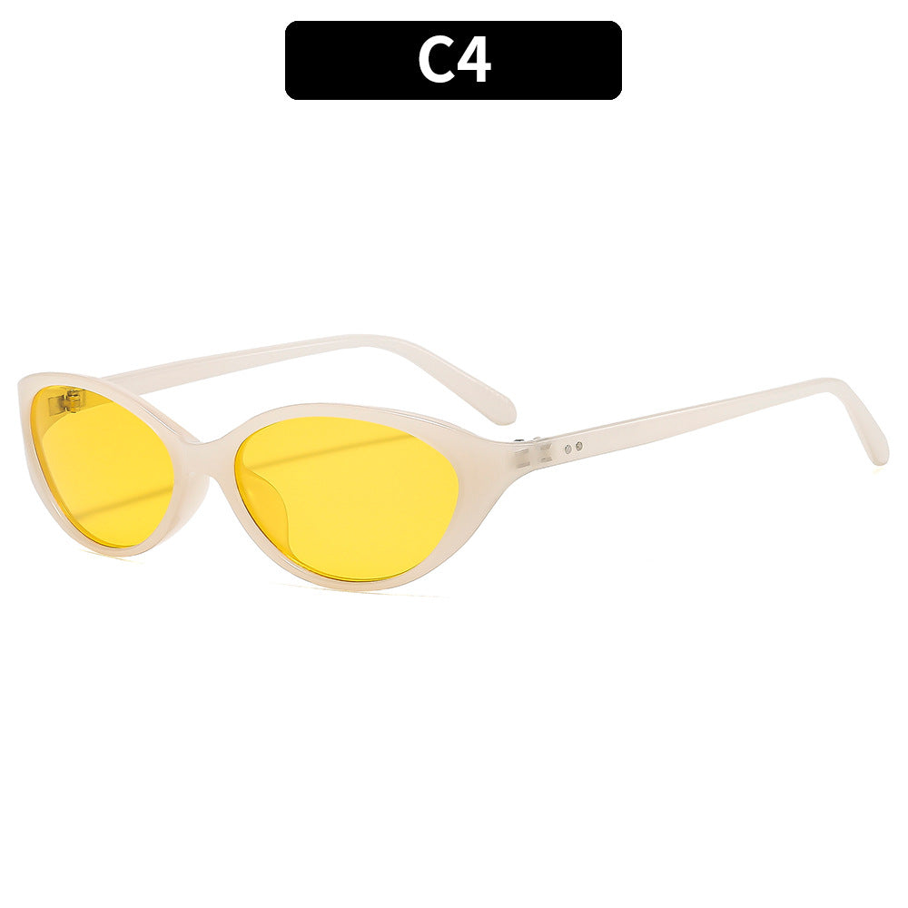 Vintage-inspirierte Katzenaugen-Sonnenbrille Modischer Reiz