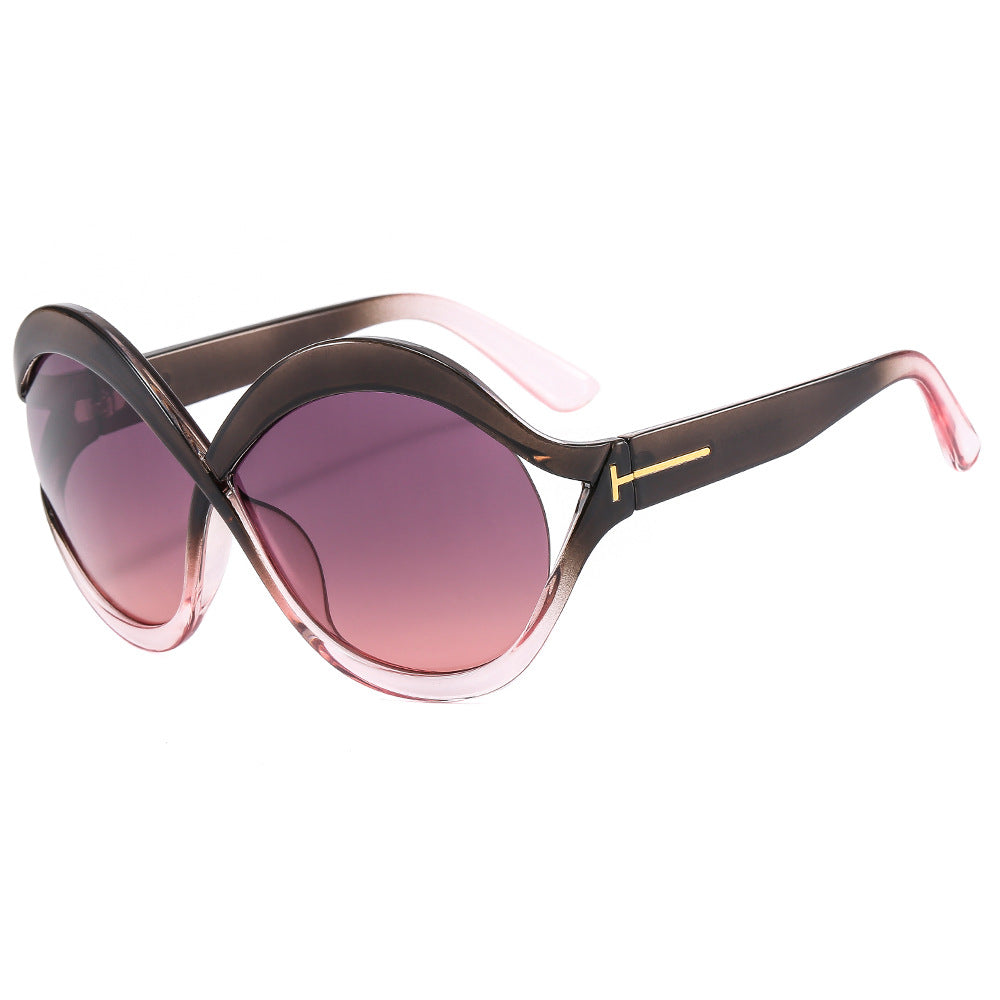 Chic Übergroße Katzenausschnitt Sonnenbrille