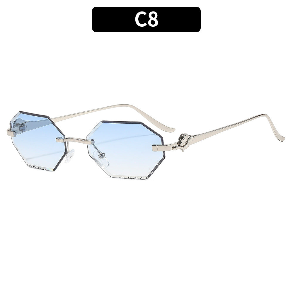 Chic Geometrische Übergroße Sonnenbrille