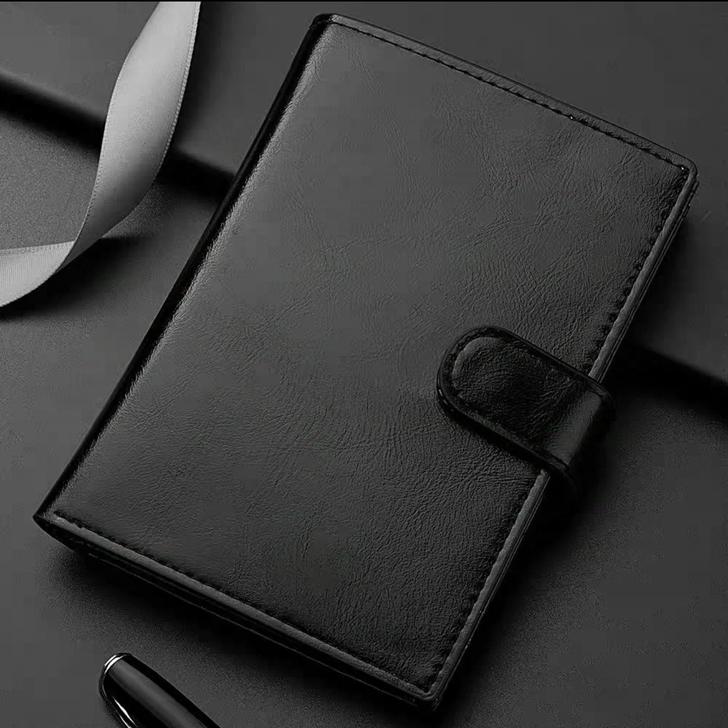 Elegante strukturierte Leder Planer Brieftasche Brehn