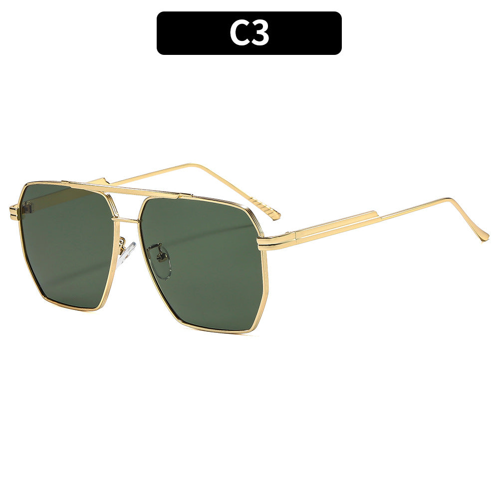 Premium Geometric Shield Sonnenbrille