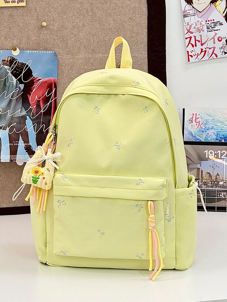 Charmanter bestickter Schulrucksack