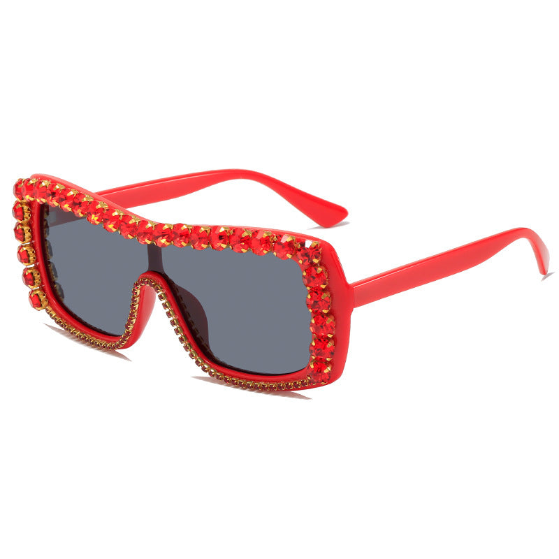 Damen extravagante Sonnenbrille mit funkelnden Akzenten Brehn