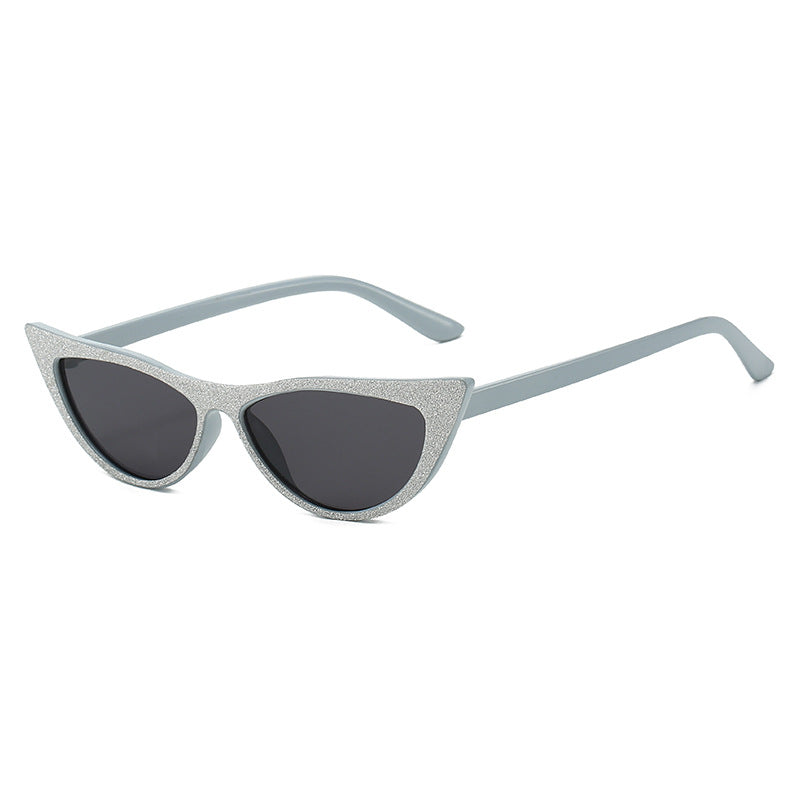 Damen Cat-Eye Sonnenbrille mit glitzerndem Rahmen Brehn