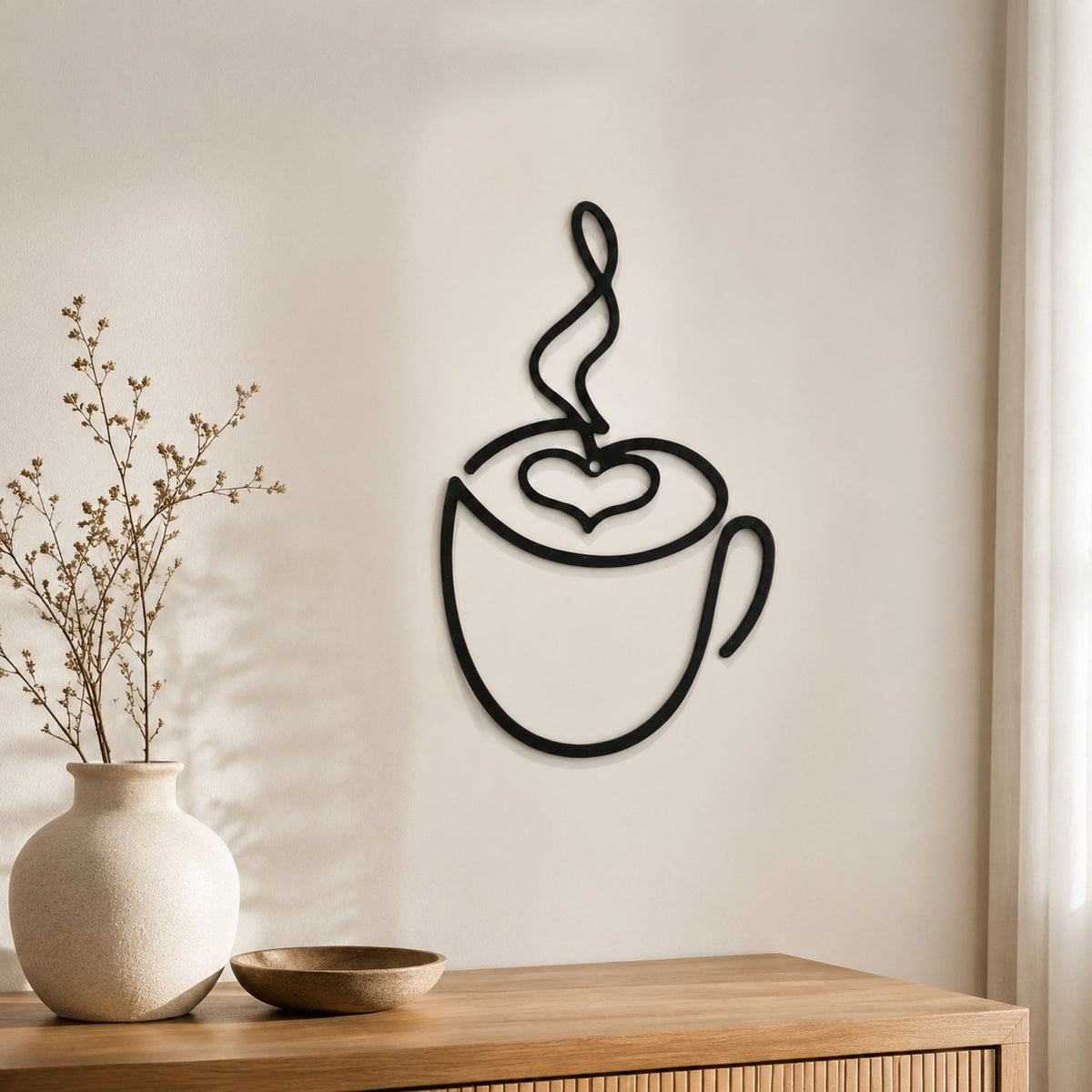 Künstlerische Kaffeetassen Wanddekoration