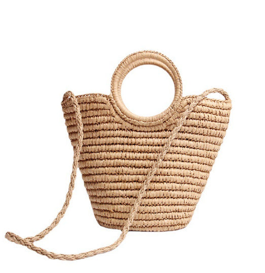 Damen Designer Tragetasche aus Naturmaterial Brehn