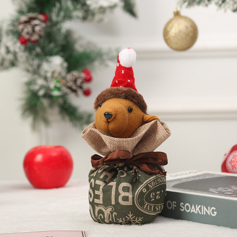 Niedlicher Weihnachtsgeschenkesack im Rentier-Design Brehn