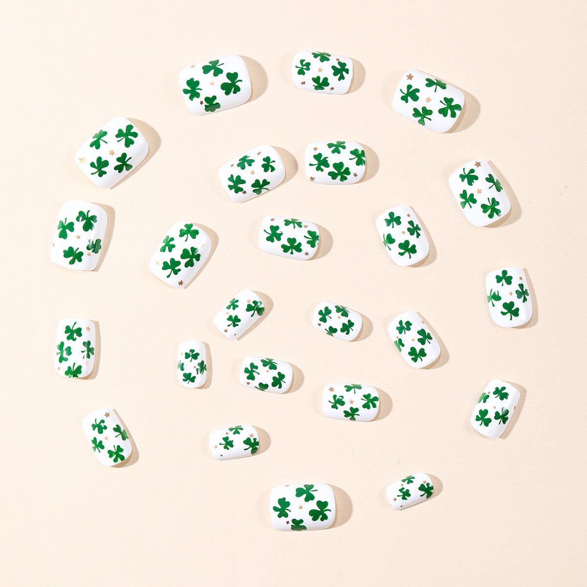 Shamrock-Themen-Nagelkunst-Erweiterungen Brehn