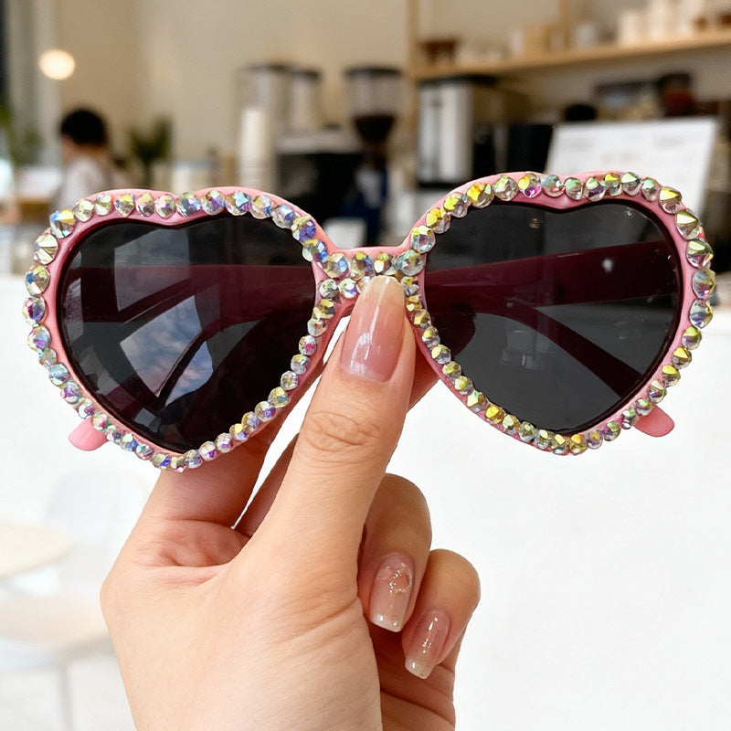 Herzförmige mit Strass verzierte Sonnenbrille Brehn
