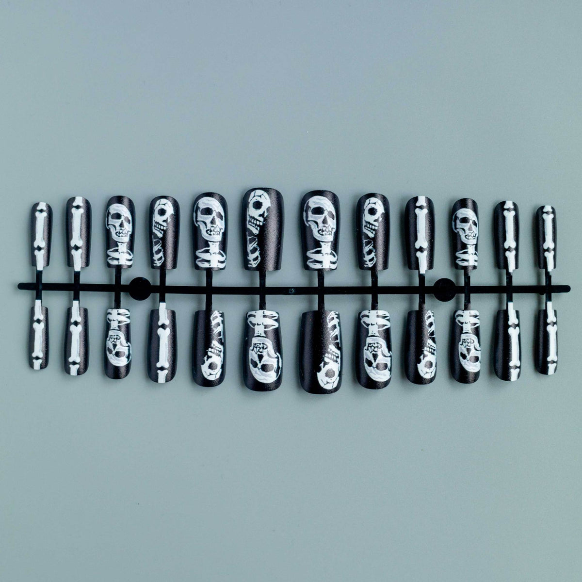 Halloween-Themen Skelett Nagelkunst Set