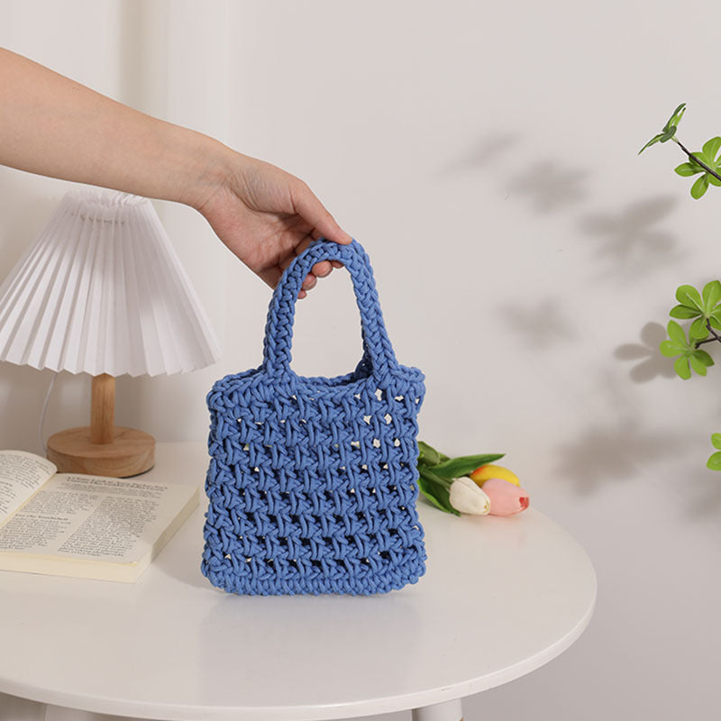 Damen Stilvolle geflochtene Handtasche Brehn