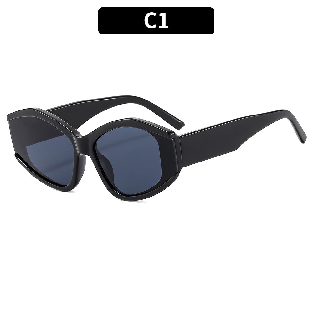 Statement Geometric Übergroße Sonnenbrille