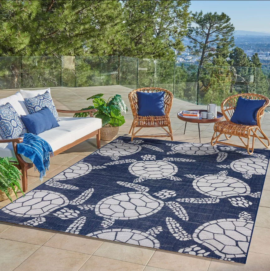Mehrfarbiger Outdoor-Teppich