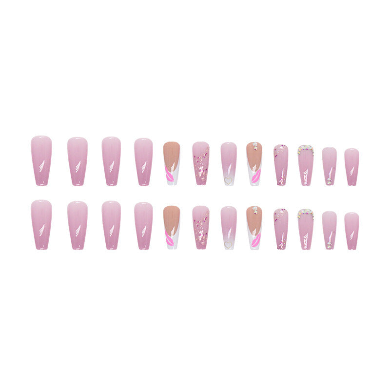 Dekoratives Press-On Nagelkunst Set Brehn