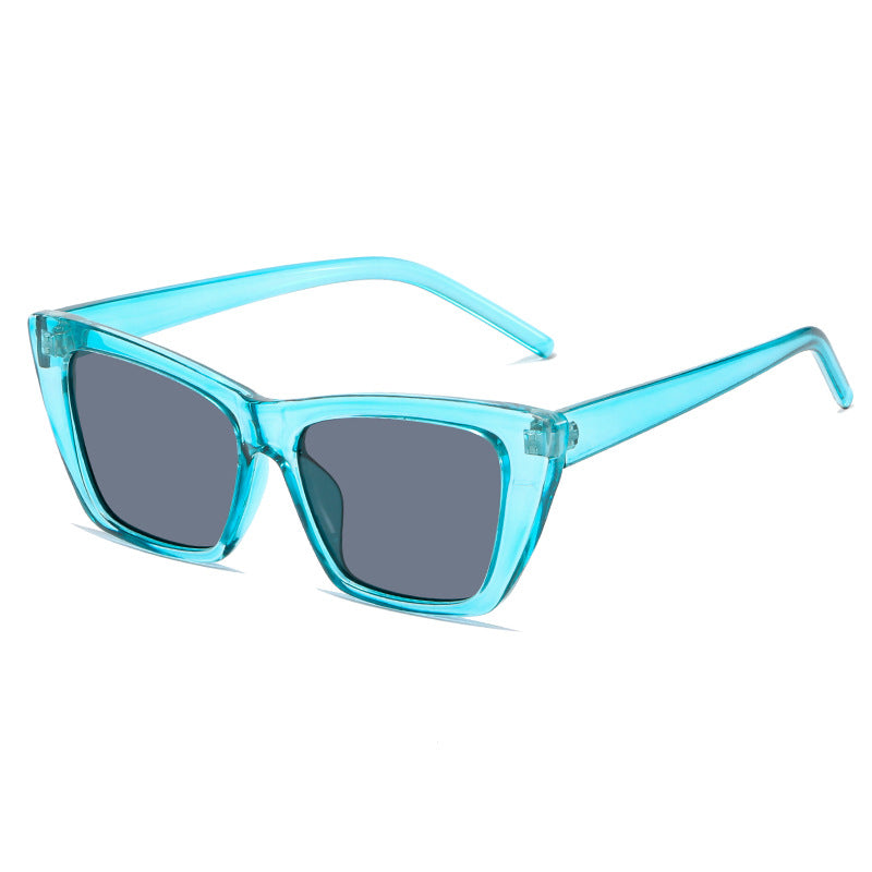 Damen trendige oversized Sonnenbrille mit innovativem transparentem Rahmen Brehn