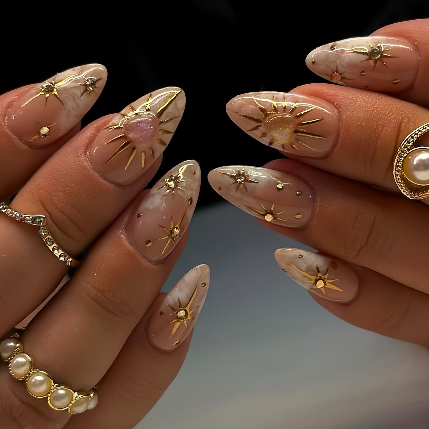 Chic Dekorative Druck-Ne Nail Art Brehn