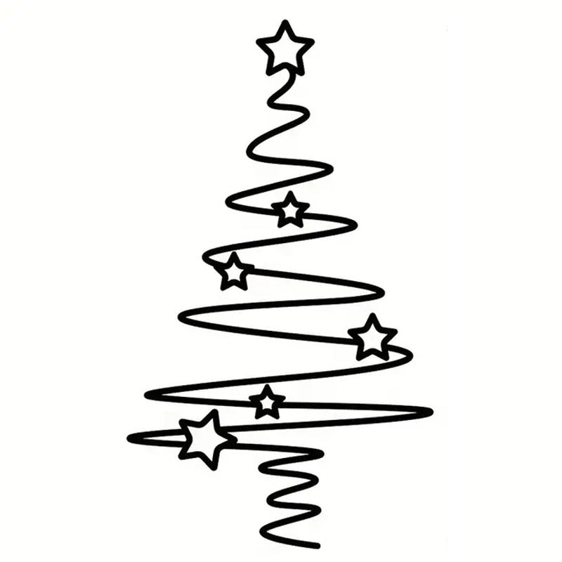 Dekorative Weihnachtsbaum Wandsticker Brehn