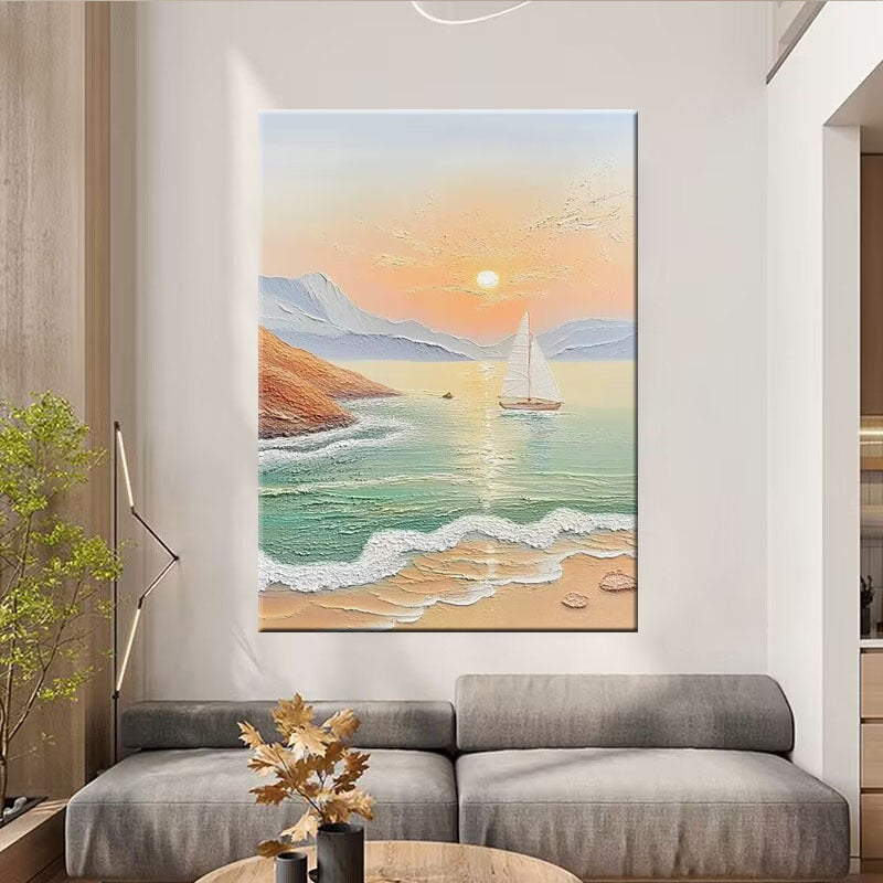 Szenerische Küstenlandschaft Leinwandkunst