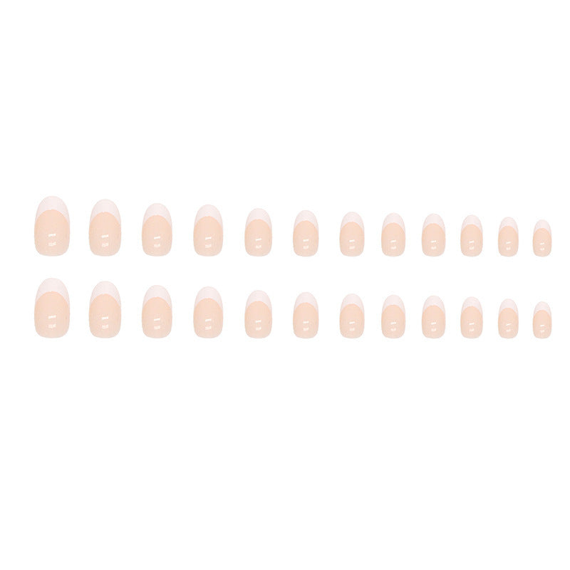 Stylische French Tip Acryl Nagelverlängerungen Brehn