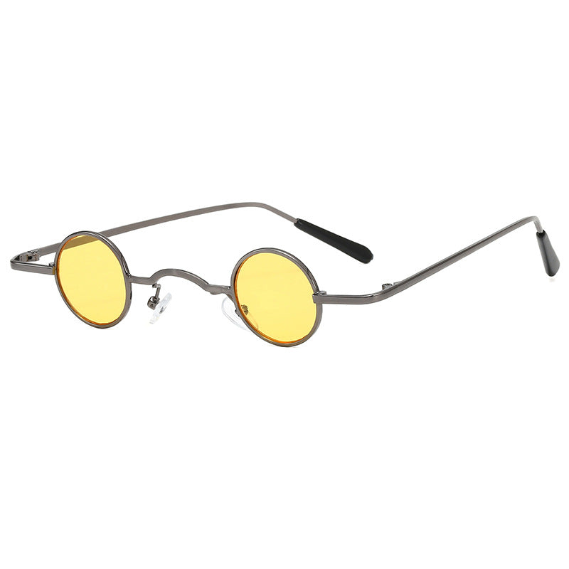 Damen modische runde Brille mit filigranem Metallrahmen Brehn