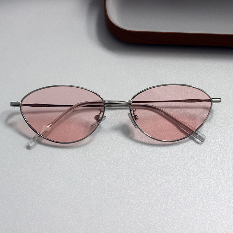 Modische Rechteckige Brille mit Feinem Metallrahmen Brehn